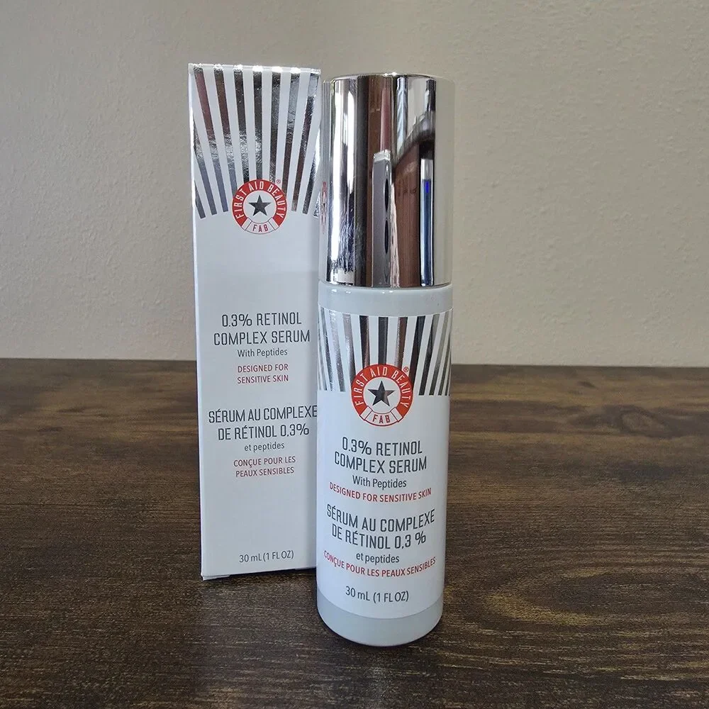 First Aid Beauty 0.3% Retinol Complex Serum Peptides Sensitive Skin‎ 1oz